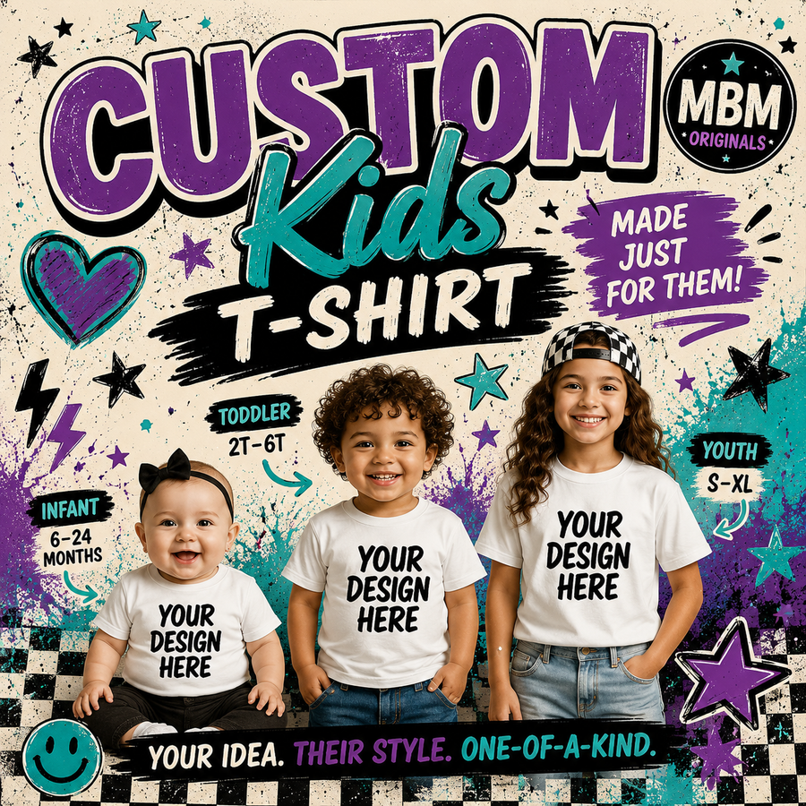Custom Kids T-Shirt – Personalized Infant, Toddler & Youth Tee