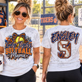 Lady Tigers Softball Mama Graphic T-Shirt