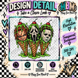 Horror Ice Cream Guys - Masked Trio Digital PNG