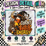 Corny Witch Energy Digital PNG