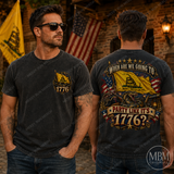 Party Like It’s 1776 Patriotic Graphic Tee | Front & Back Shirt