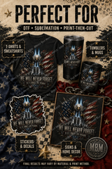 9/11 25th Anniversary PNG – We Will Never Forget Eagle Design