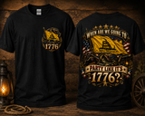 Party Like It’s 1776 Patriotic Graphic Tee | Front & Back Shirt