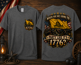 Party Like It’s 1776 Patriotic Graphic Tee | Front & Back Shirt