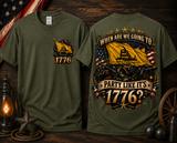 Party Like It’s 1776 Patriotic Graphic Tee | Front & Back Shirt