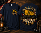 Party Like It’s 1776 Patriotic Graphic Tee | Front & Back Shirt