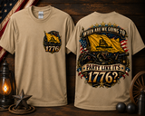 Party Like It’s 1776 Patriotic Graphic Tee | Front & Back Shirt