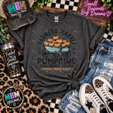 Farmers Market Pumpkin Wagon Graphic T-Shirt