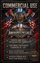 Firefighter 9/11 Memorial PNG | Answered the Call Design | First Responder Tribute | 25th Anniversary