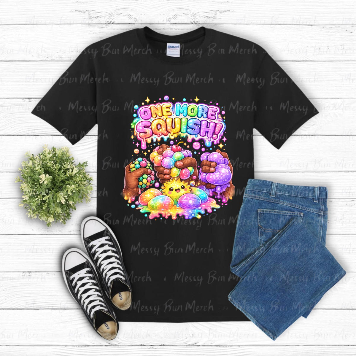 One More Squish PNG, Squishy Character Design, Colorful DTF Sublimation Shirt Graphic