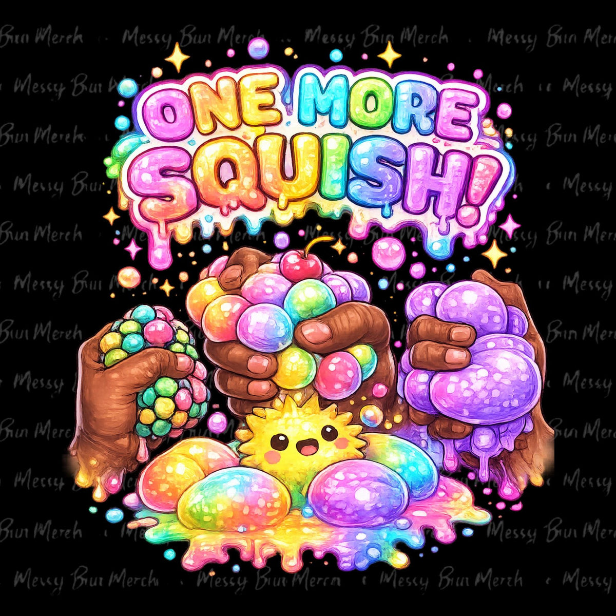 One More Squish PNG, Squishy Character Design, Colorful DTF Sublimation Shirt Graphic