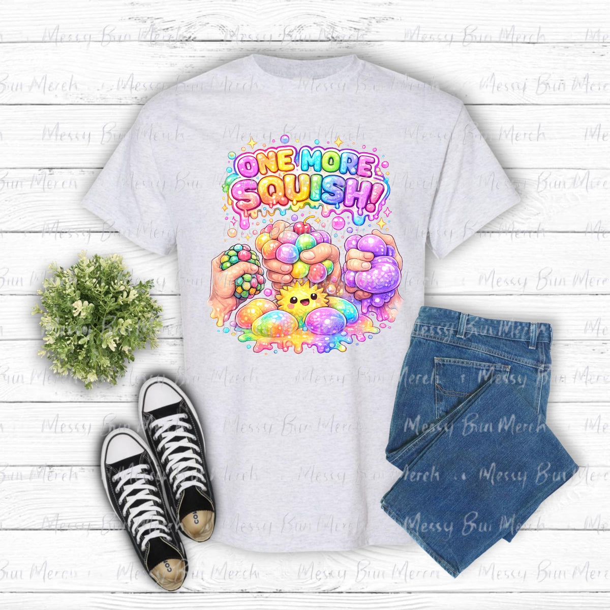 One More Squish PNG, Squishy Character Design, Colorful DTF Sublimation Shirt Graphic