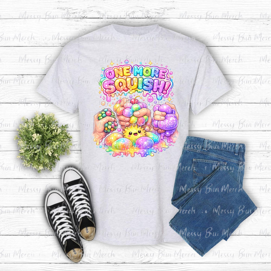 One More Squish PNG, Squishy Character Design, Colorful DTF Sublimation Shirt Graphic