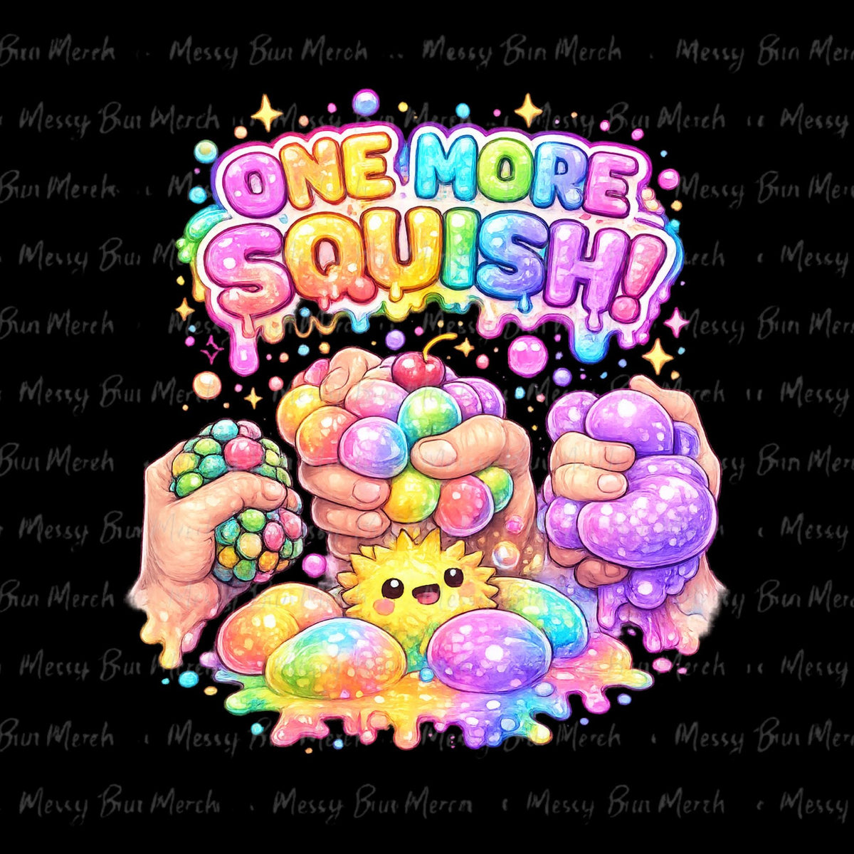 One More Squish PNG, Squishy Character Design, Colorful DTF Sublimation Shirt Graphic