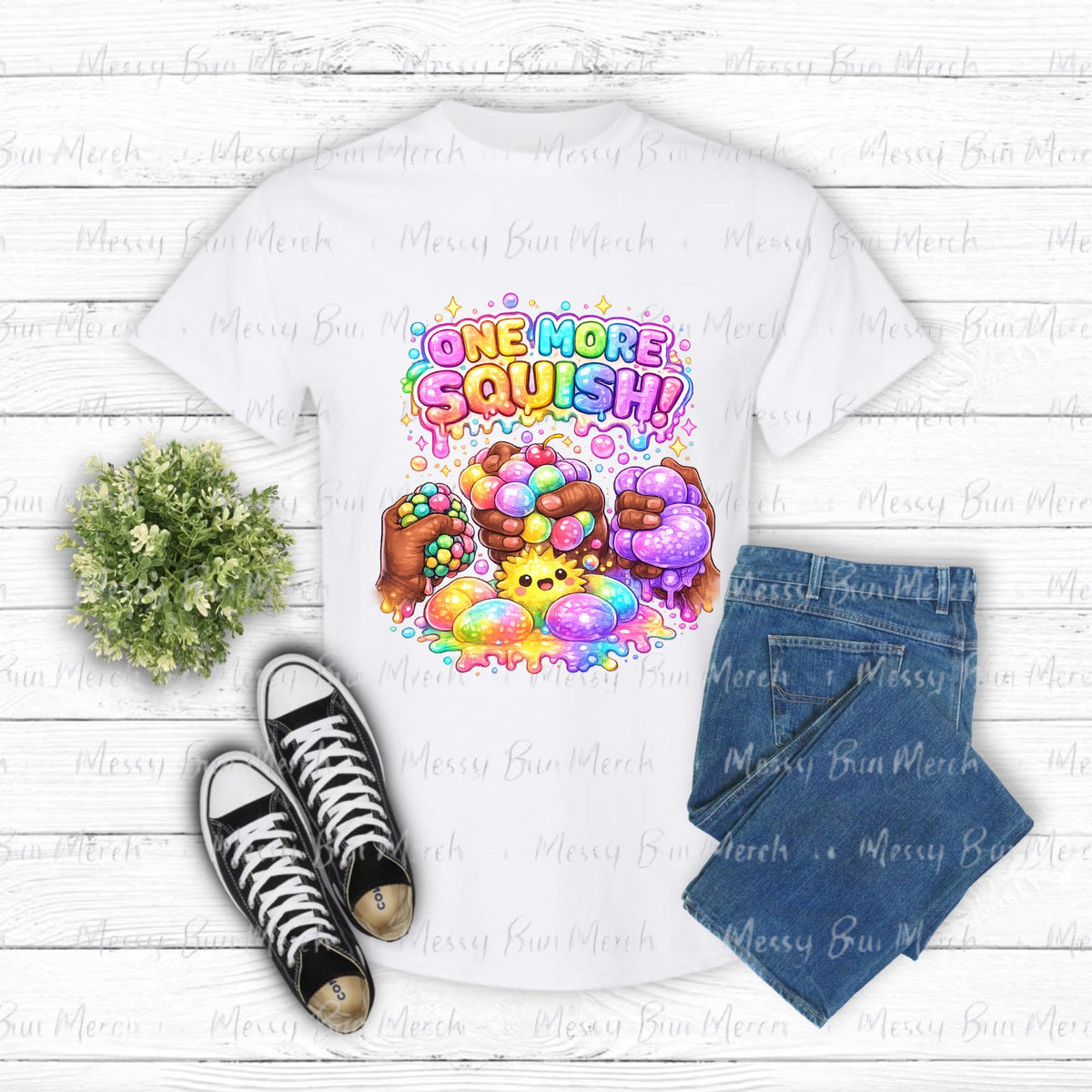 One More Squish PNG, Squishy Character Design, Colorful DTF Sublimation Shirt Graphic