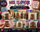 Highland Cow PNG Bundle, 10 Colorful Designs, Clover's Adventures Collection (Digital Download)