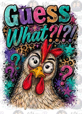 Funny Chicken PNG Bundle | Chicken Butt & Guess What | Farmhouse Sublimation Design