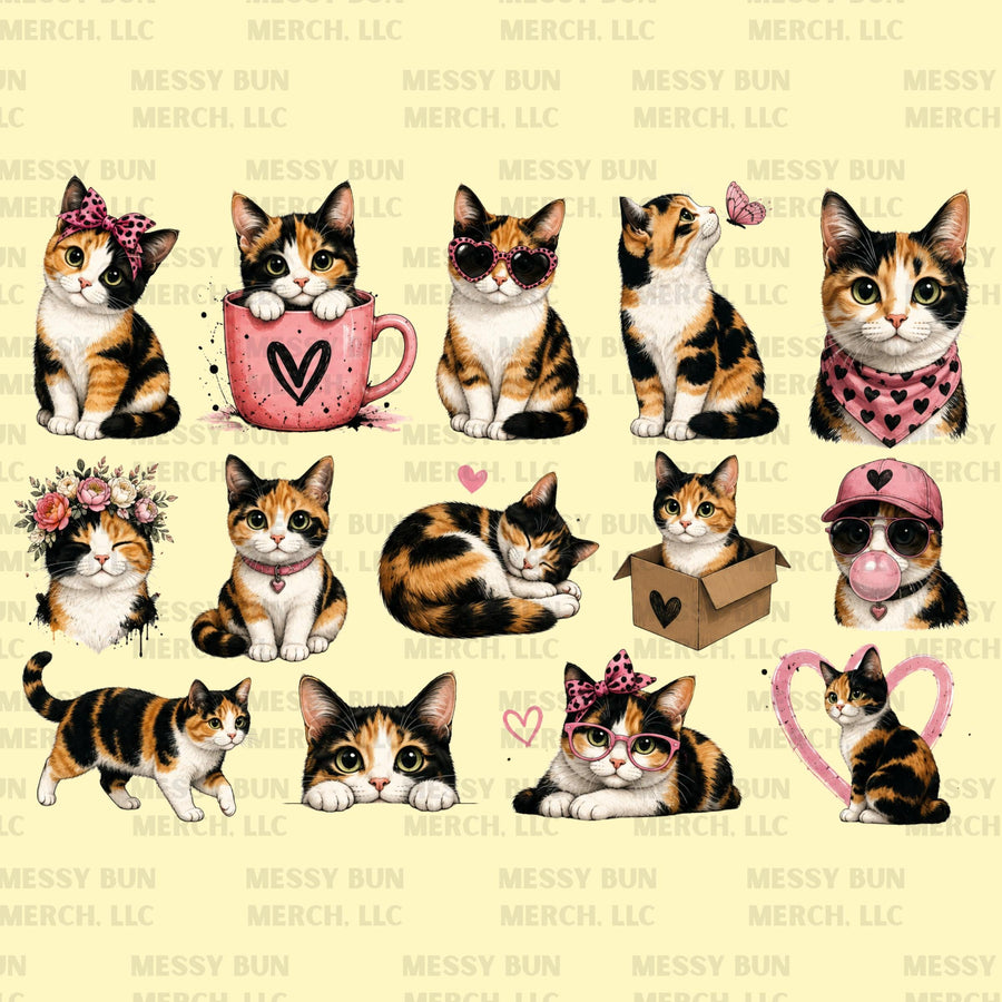 Cat Clipart Bundle | 50+ Kitten PNG Designs (Digital Download)