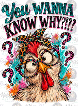 Funny Chicken Thigh PNG | Sarcastic Front Back Shirt Design (Digital Download)