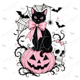 Pretty Wicked Pink Halloween PNG Bundle, 11 Spooky Boutique Designs for DTF and Sublimation