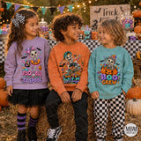 Kids Halloween Skeleton PNG Bundle | Spooky Shirt Design (Digital Download)
