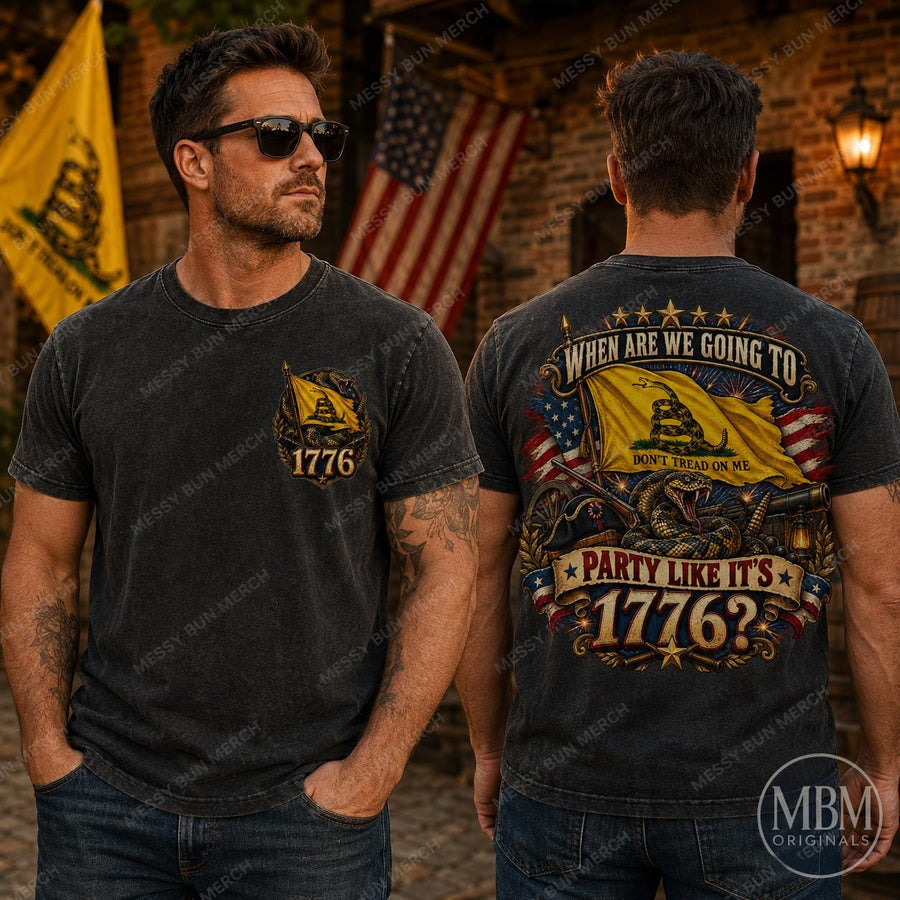 Gadsden Flag PNG, Don't Tread on Me Shirt Design, Patriotic Party 1776 (Digital Download)