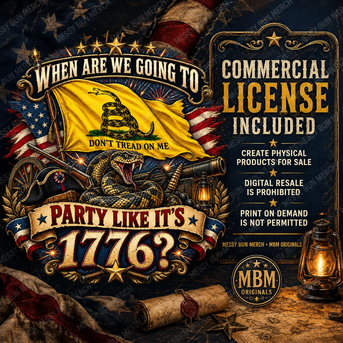 Gadsden Flag PNG, Don't Tread on Me Shirt Design, Patriotic Party 1776 (Digital Download)
