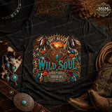 Western Horses Turquoise Heart Cowgirl PNG, Desert Sunset Sublimation Design