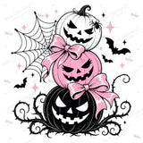Pretty Wicked Pink Halloween PNG Bundle, 11 Spooky Boutique Designs for DTF and Sublimation