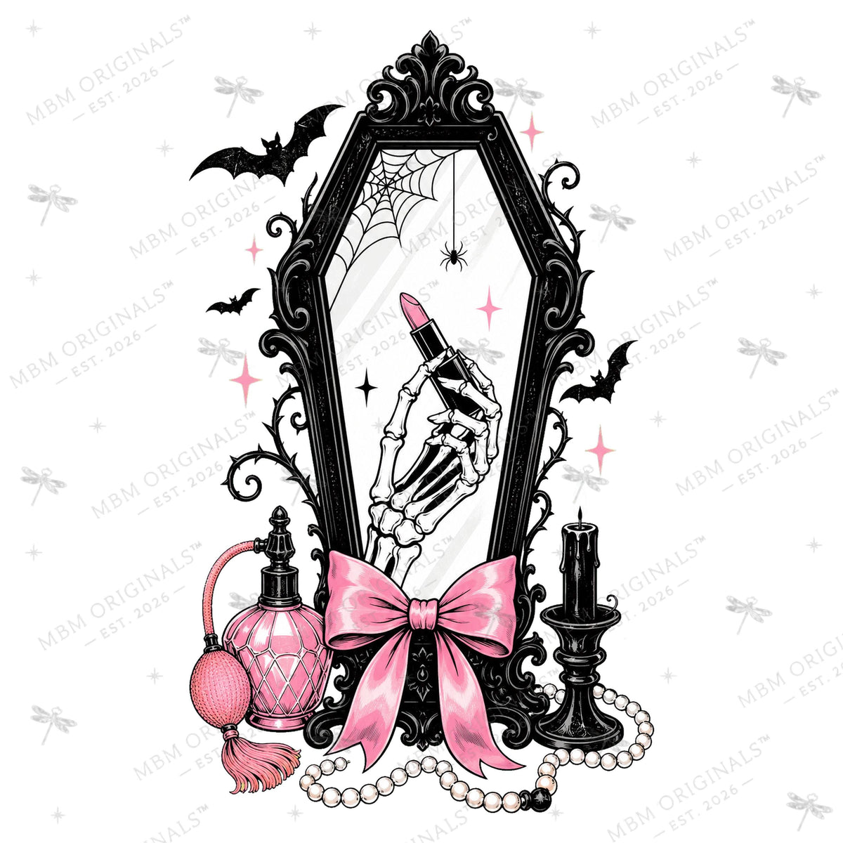 Pretty Wicked Pink Halloween PNG Bundle, 11 Spooky Boutique Designs for DTF and Sublimation