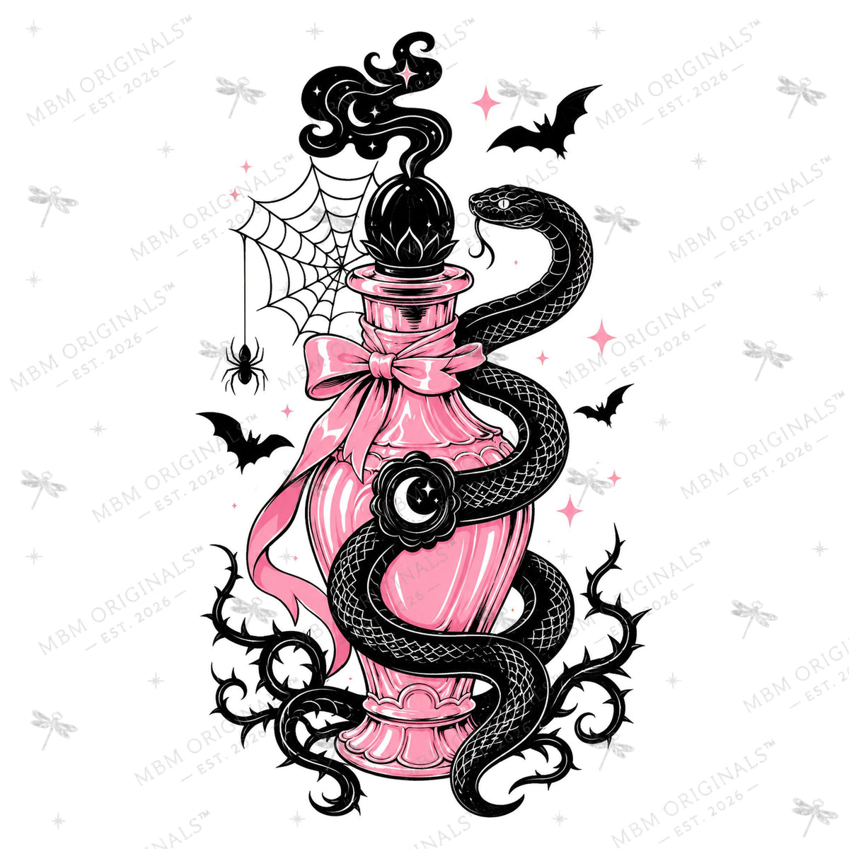 Pretty Wicked Pink Halloween PNG Bundle, 11 Spooky Boutique Designs for DTF and Sublimation