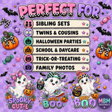 Kids Halloween Ghost PNG Bundle | Spooky Cutie, Little Boo, Hey Boo (Digital Download)
