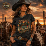 Western Cowgirl Self Love PNG, Turquoise Boots Sublimation Design (Digital Download)