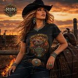 She's Whiskey in a Teacup PNG, Fire in the Saddle Western PNG, Cowgirl Sublimation Design, Western Saddle PNG, Country Girl Shirt Design