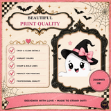 Pretty Wicked Ghost PNG | Pink Halloween Witch Digital Download